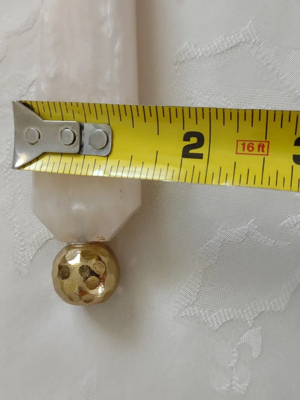 13.5 Inch Gold Tone Salad Fork Modern Handle